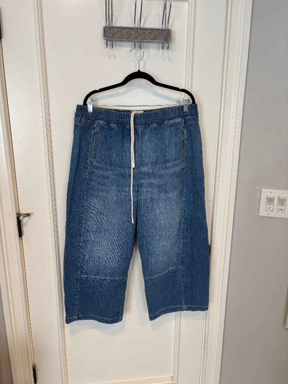 Pilcro "The Izzie" Relaxed Pull-on Barrel Jeans (XLP)